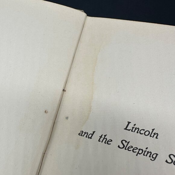 Antique Book Lincoln And The Sleeping Sentinel Chittenden 1909 Hardcover Vintage - Picture 10 of 13